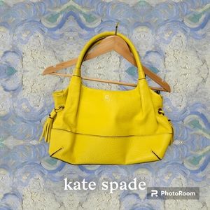 Kate Spade Stevie Southport Avenue Yellow Leather Purse